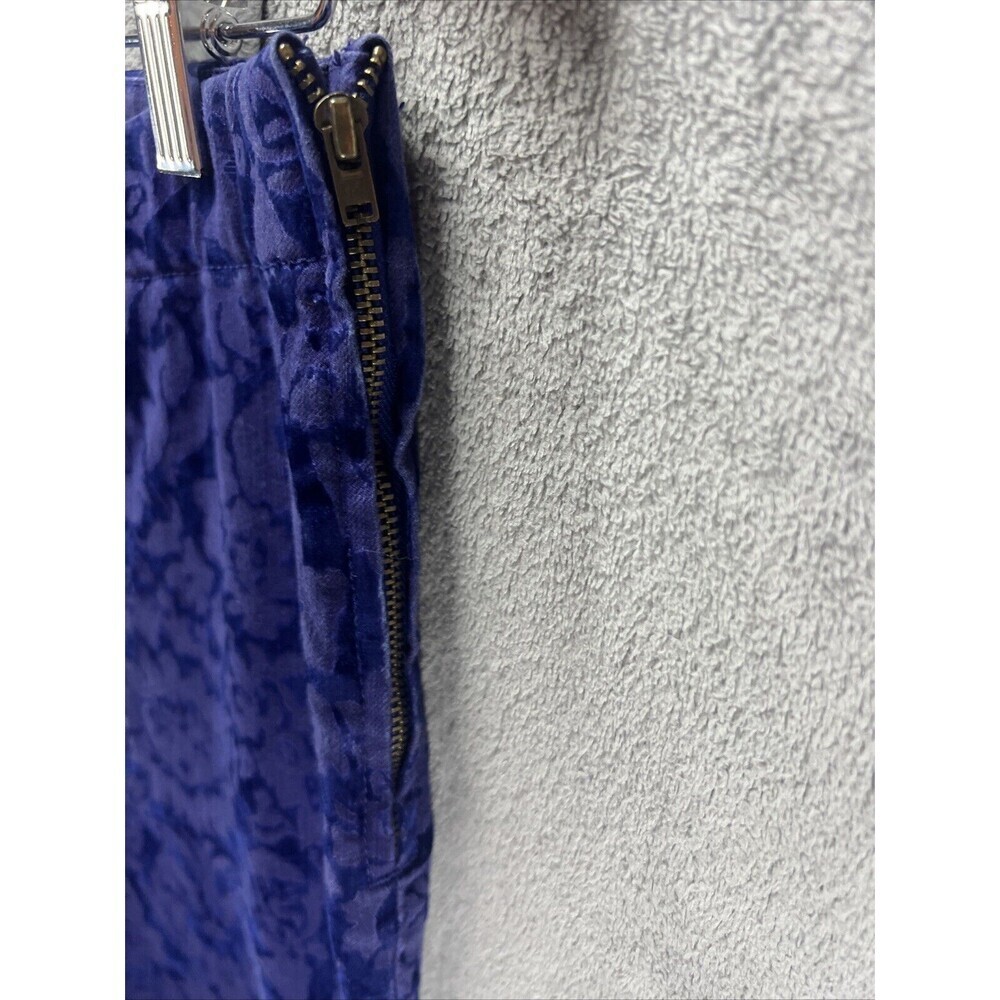 Anthropologie Pants The Essential Skinny Womens Size 6 Purple Velvet Lightweight - Picture 5 of 7